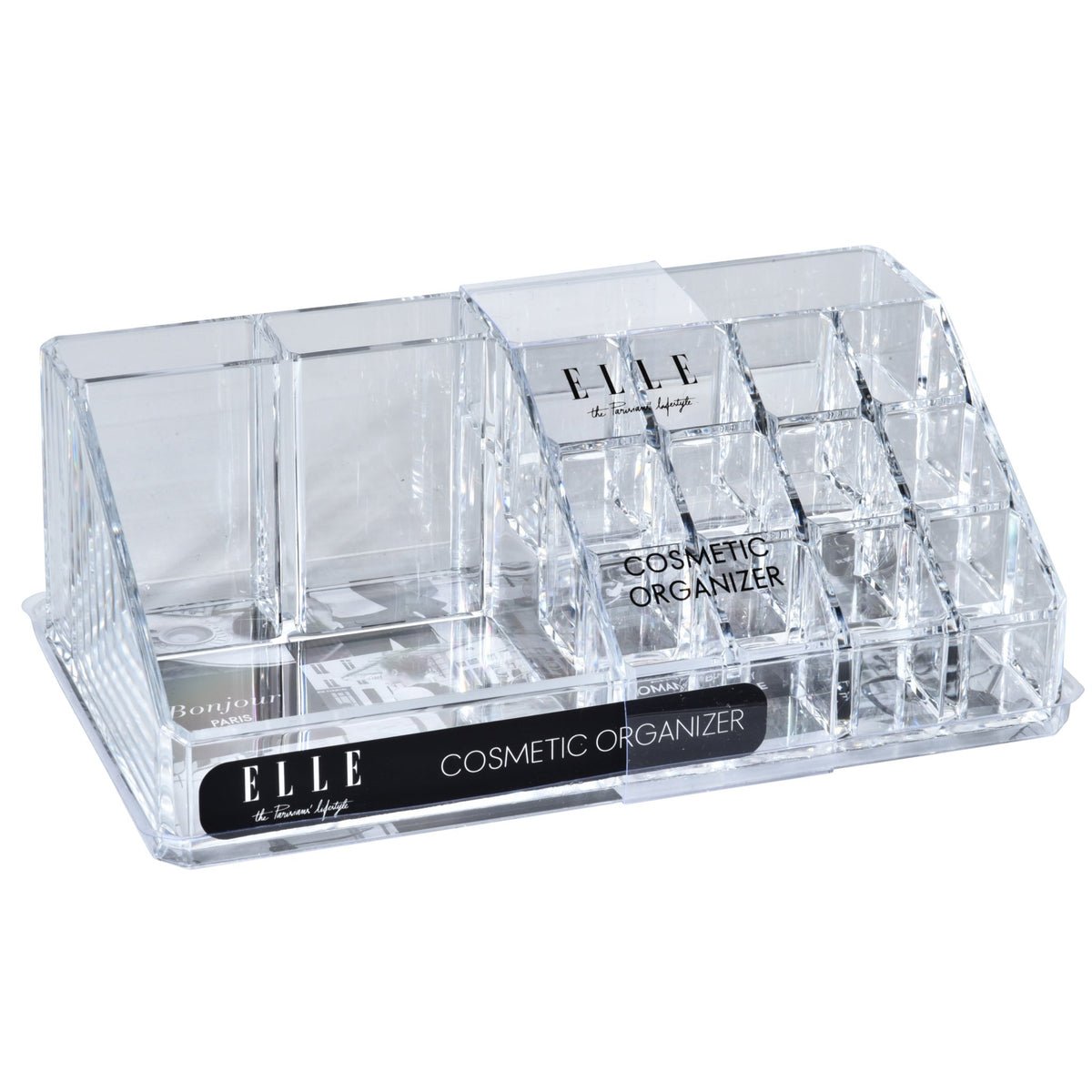 Elle Organizador Cosm&eacute;ticos Acr&iacute;lico Transparente Compacto 5 Compartimientos image number null