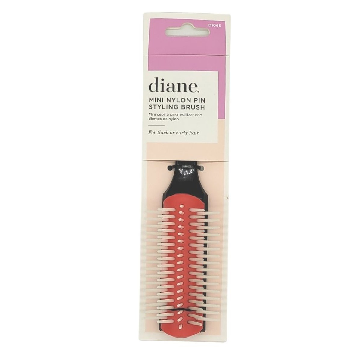Diane Mini Cepillo Nylon Para Rizos Y Cabello Grueso image number null