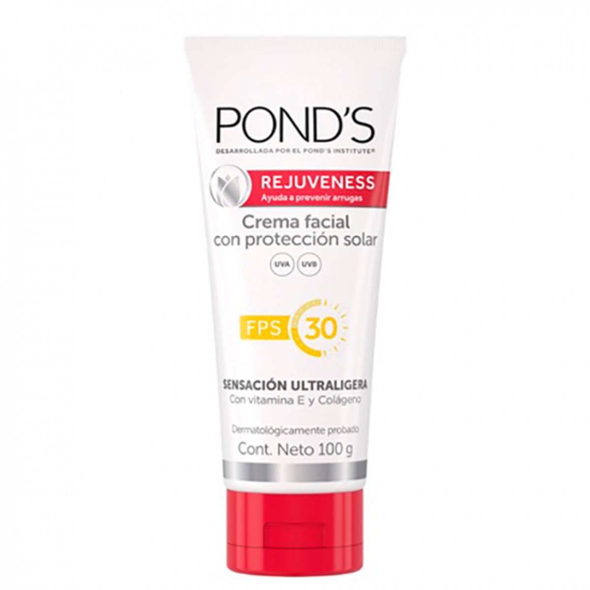 Ponds Crema Facial Rejuveness Fps30 Col&aacute;geno Vitamina E 200g image number null