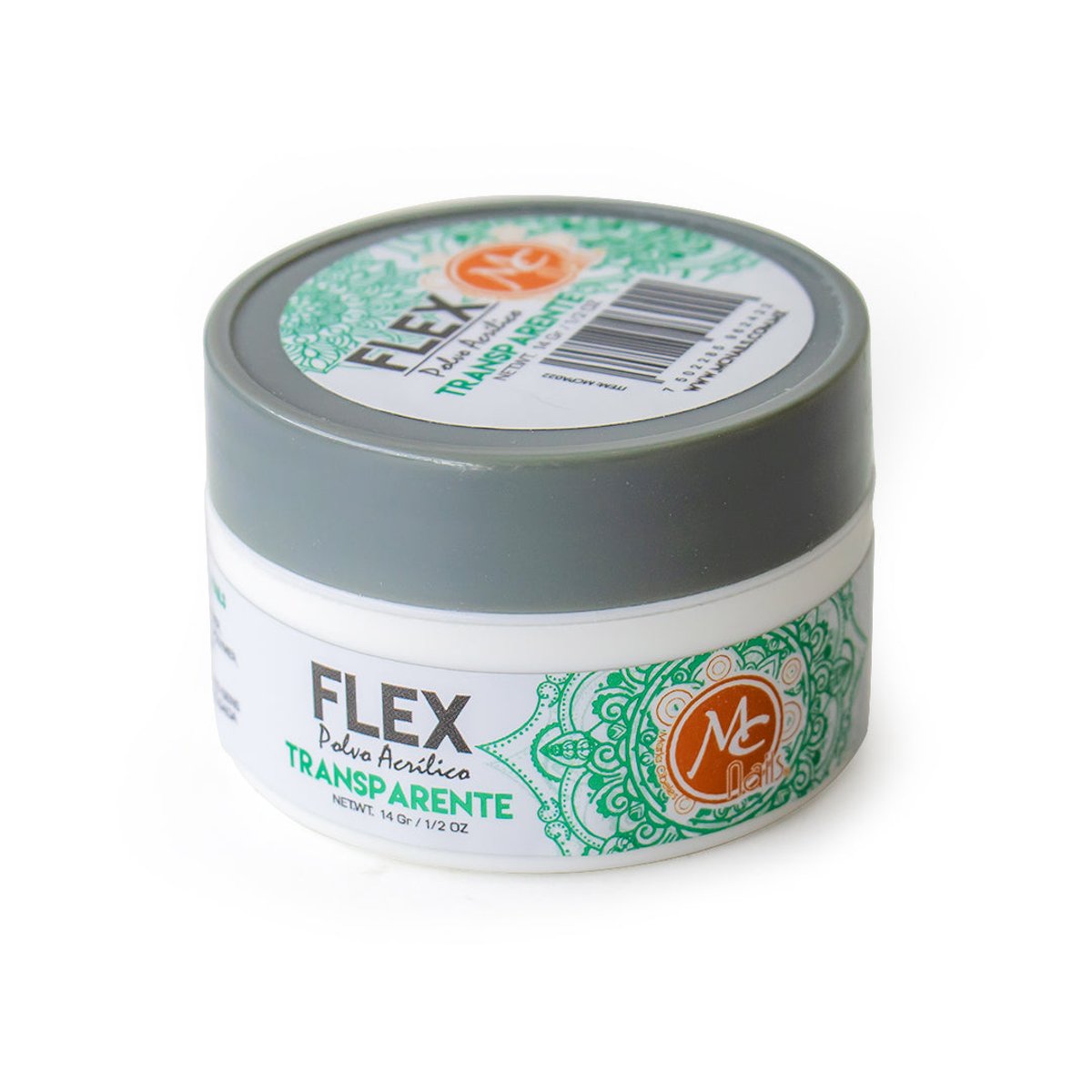 Mc Nails Polvo Acr&iacute;lico Transparente 14g 1/2 Oz Profesional image number null