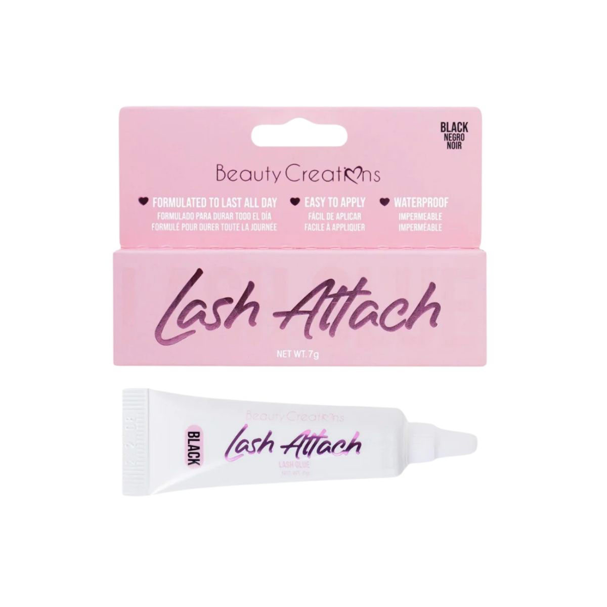 Beauty Creations Pegamento Negro De Pesta&ntilde;as Con Aplicador Lash Attach Tubo image number null