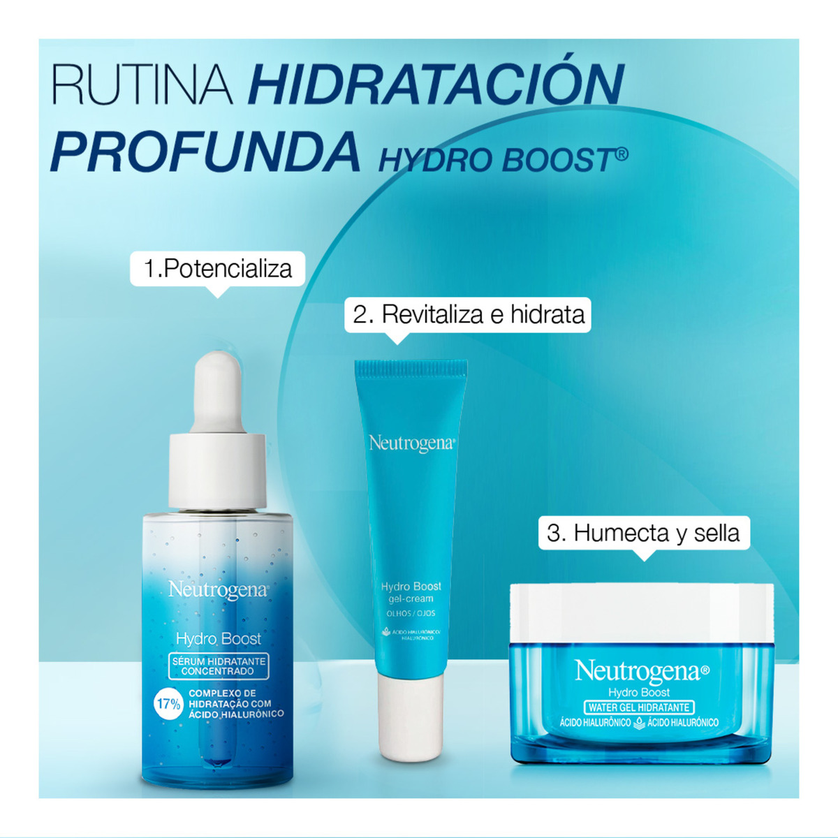 Neutrogena Hydro Boost Crema Hidratante Facial En Gel &Aacute;cido Hialur&oacute;nico 50 G image number null