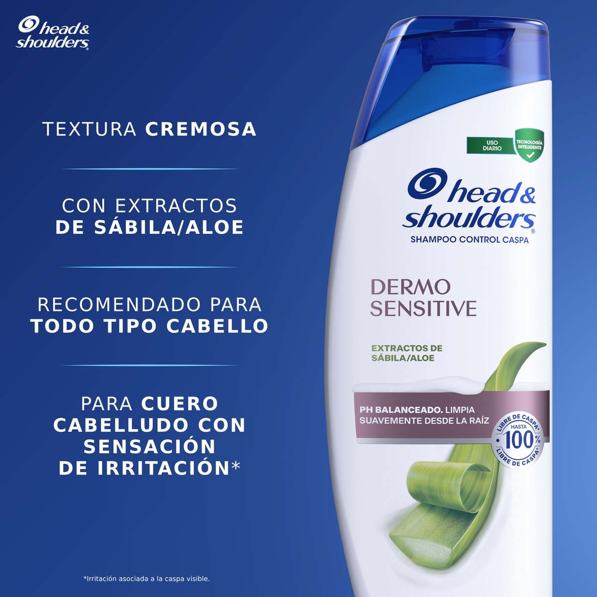 Head & Shoulders Shampoo Dermo Sensitive Aloe 650ml image number null