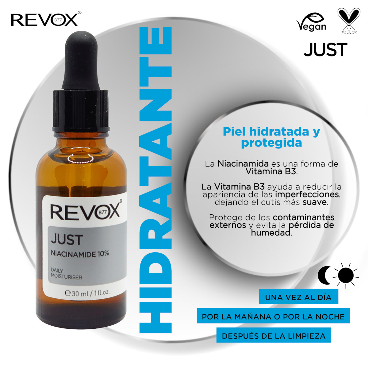 Revox B77 Just Niacinamida 10% Hidratador Diario 30 Ml image number null