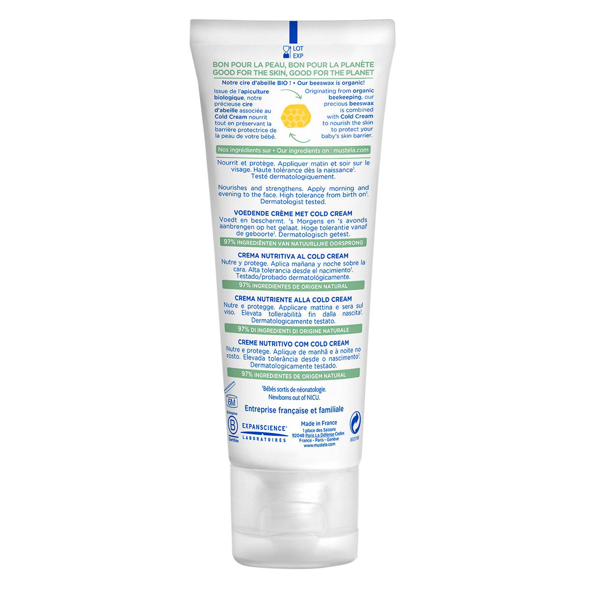 Mustela Cold Cream Crema Corporal Emoliente 40ml Beb&eacute;s image number null