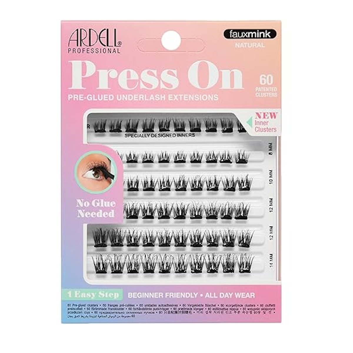 Ardell Pesta&ntilde;as Postizas Press On Fauxmink Natural 60 Ct image number null