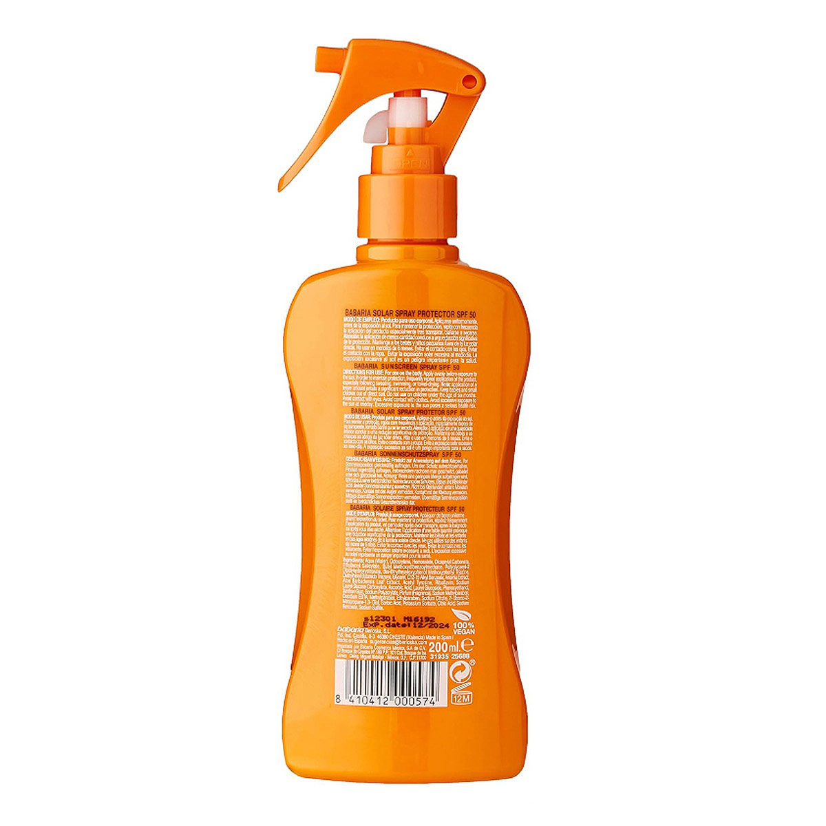 Babaria Spray Protector Solar Aloe Fps 50 200ml image number null