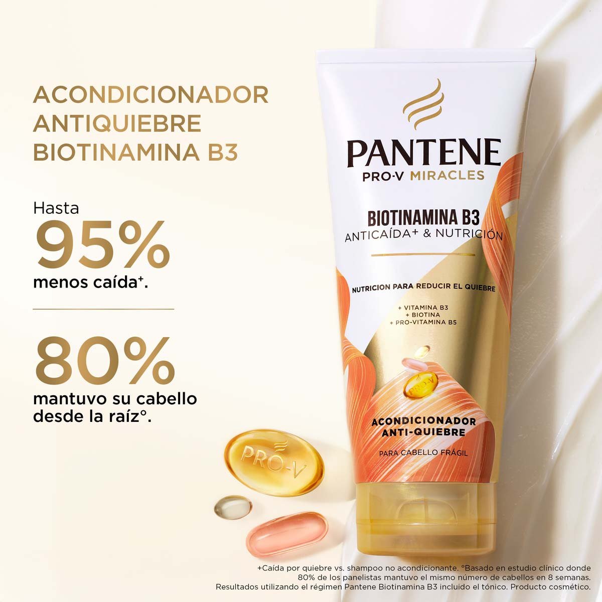 Pantene Acondicionador Antiquiebre Biotinamina B3 Para Cabello Fr&aacute;gil Y Quebradizo 250 Ml image number null