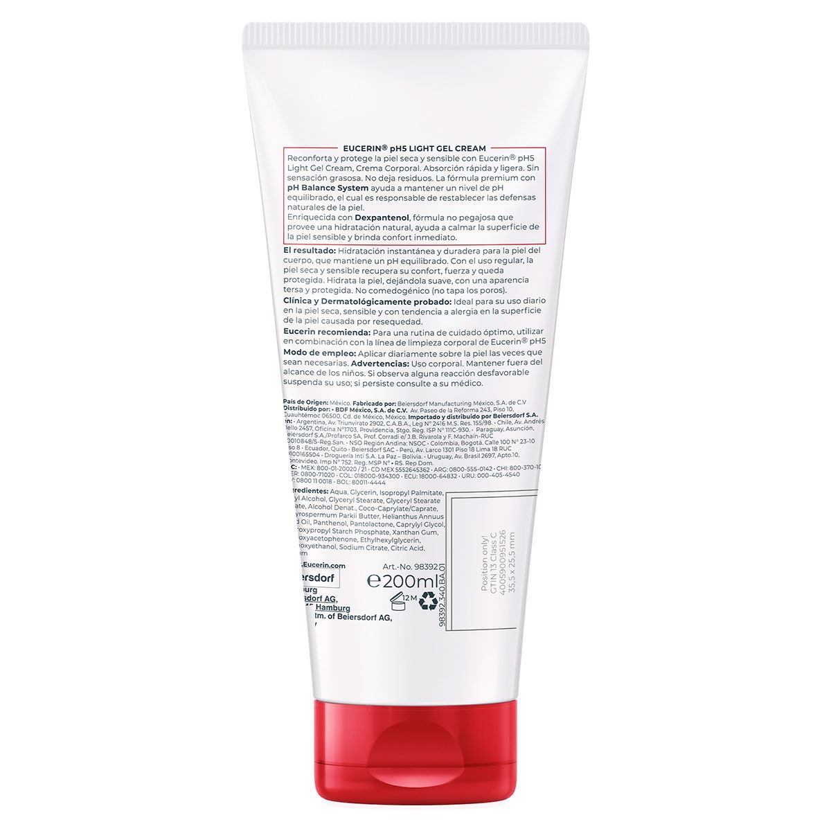 Eucerin Ph5 Light Gel Cream 200Ml image number null