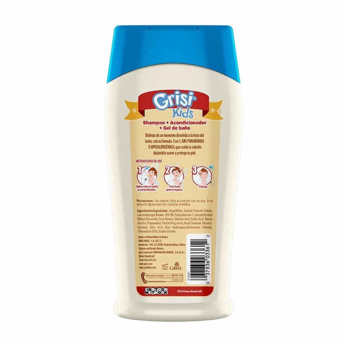Grisi Kids Shampoo 3 En 1 We Bare Bears 300ml image number null