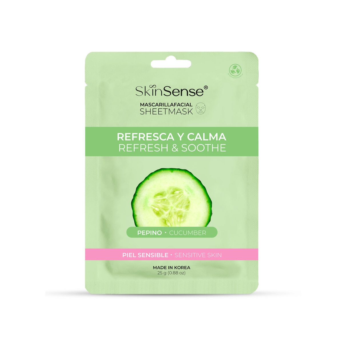 Skin Sense Mascarilla Facial de Tela Pepino image number null