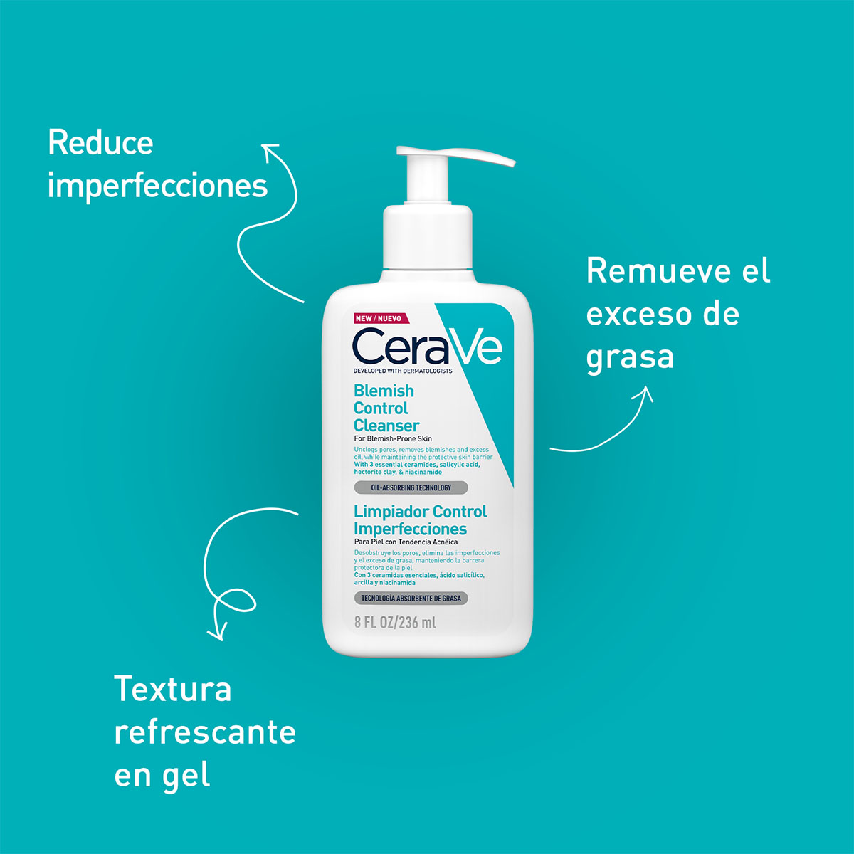 Cerave Limpiador Control Imperfecciones 236 Ml image number null