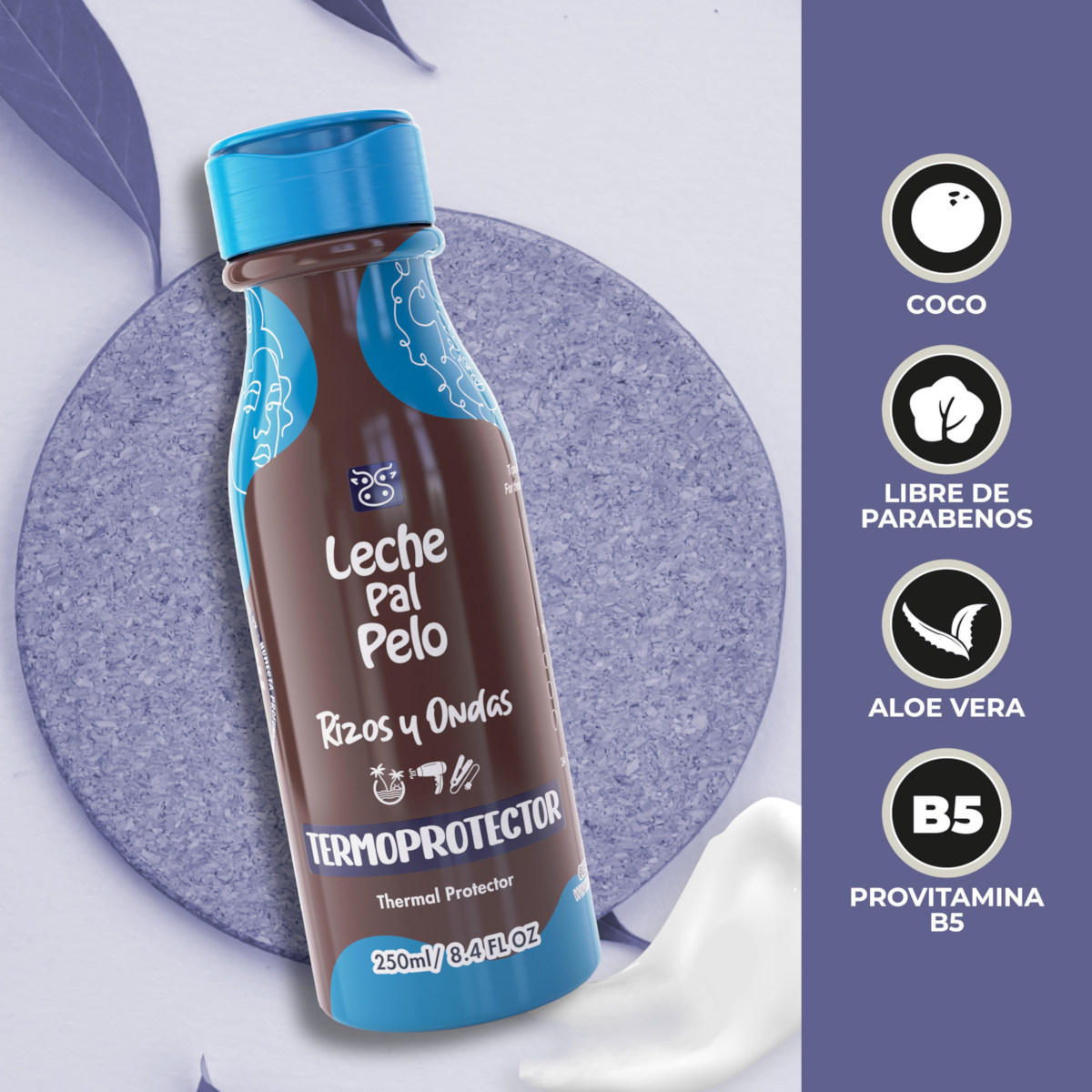 Leche Pal Pelo Termoprotector Rizos Hidratante 250 Ml image number null