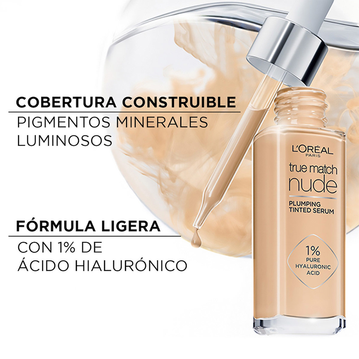 L' Oreal Base De Maquillaje L&iacute;quida Tipo S&eacute;rum True Match 1 2 Rosy Light image number null