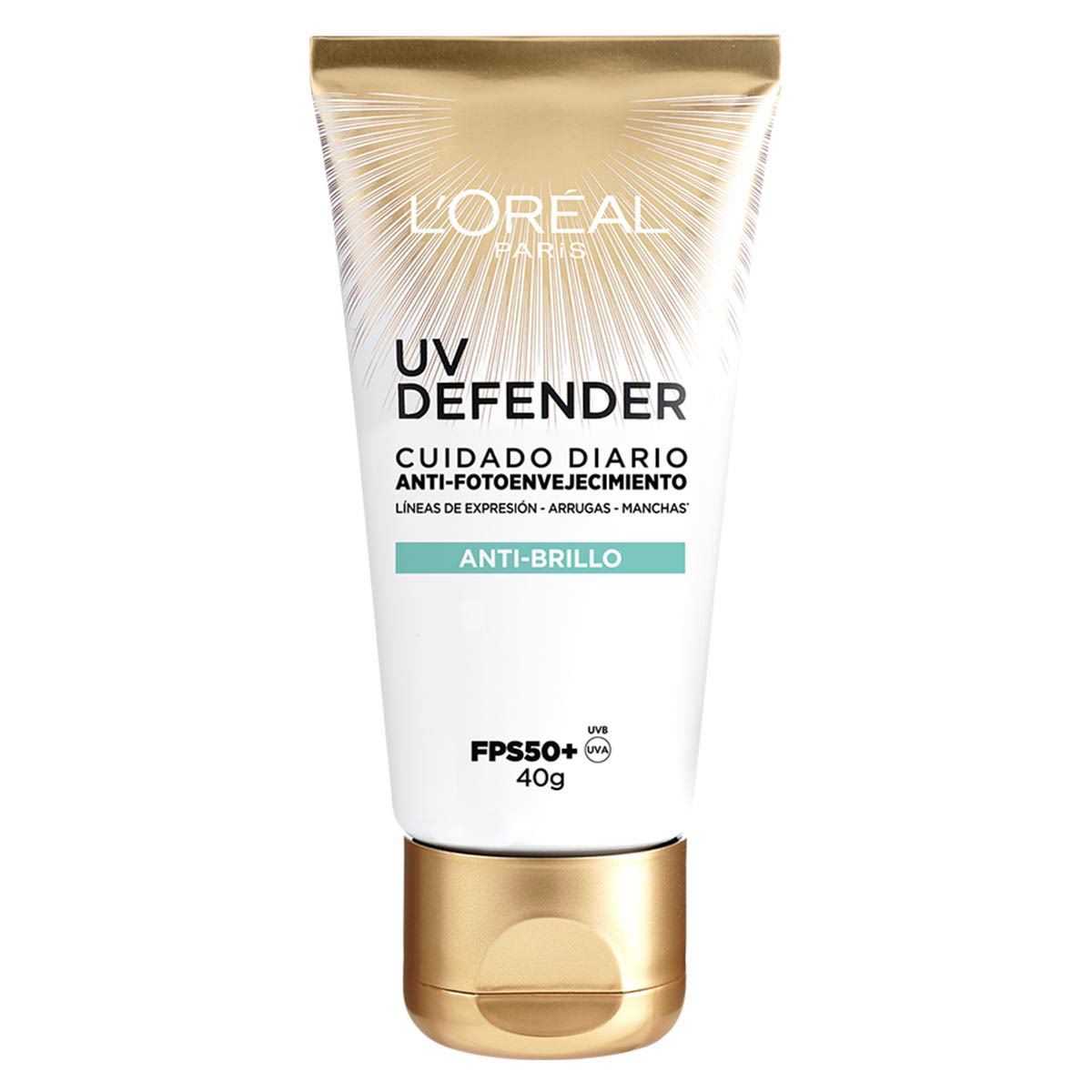 L'or&eacute;al Paris Bloqueador Solar Fps 50+ Uv Defender Antibrillo 40 Ml image number null