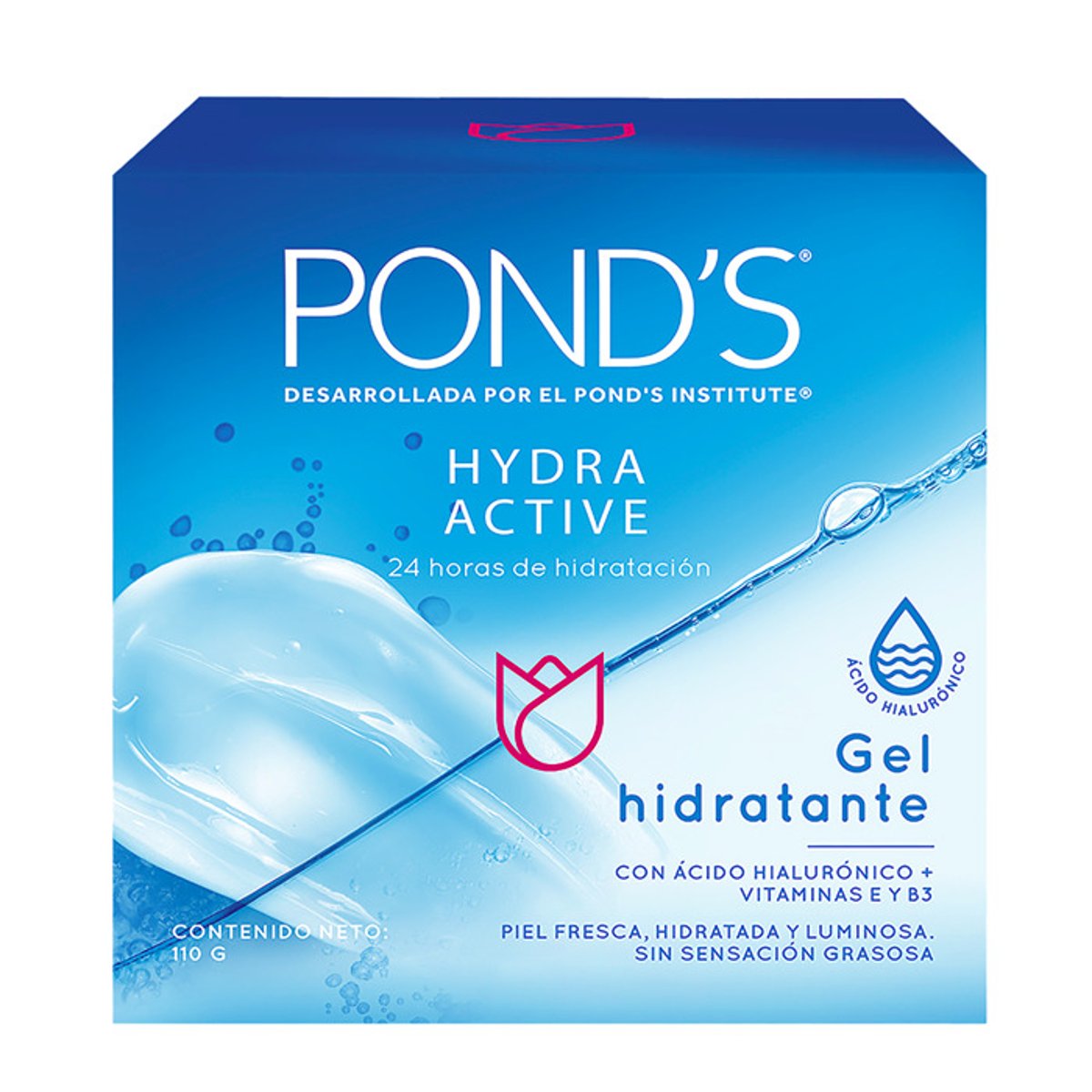 Ponds Gel Hidrataci&oacute;n Active Facial 110g Sin Parabenos image number null