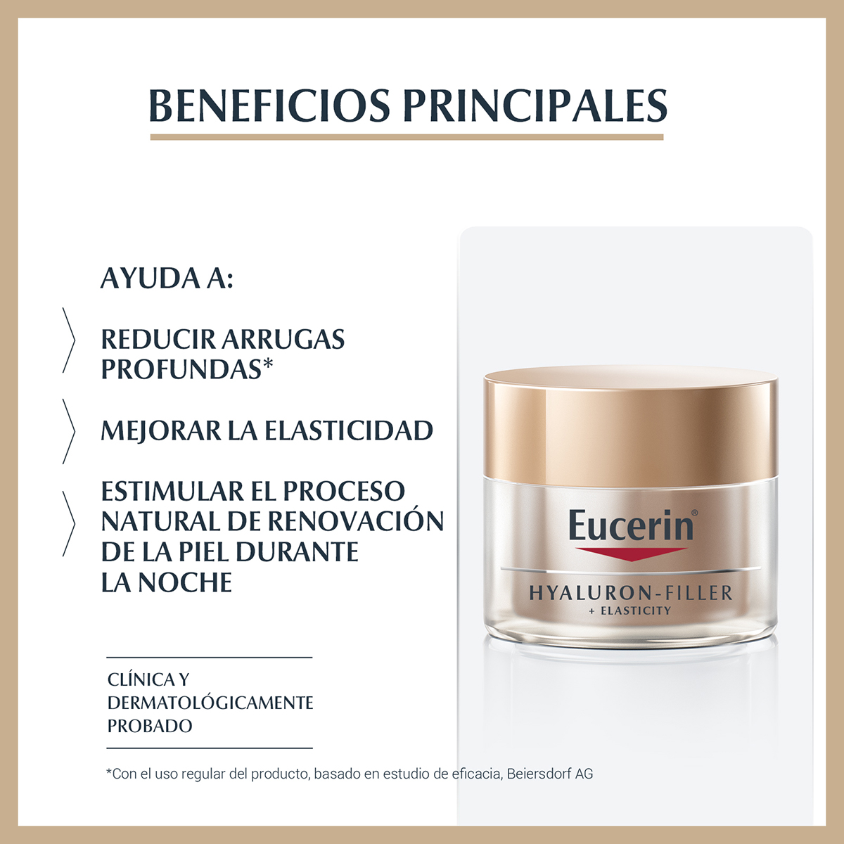 Eucerin Hyaluron Filler Elasticity Crema Noche 50 Ml image number null