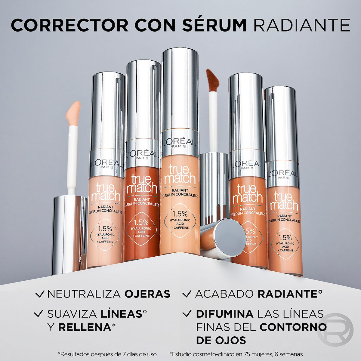 L'or&eacute;al Corrector L&iacute;quido Truematch Radiant Concealer 4 N image number null