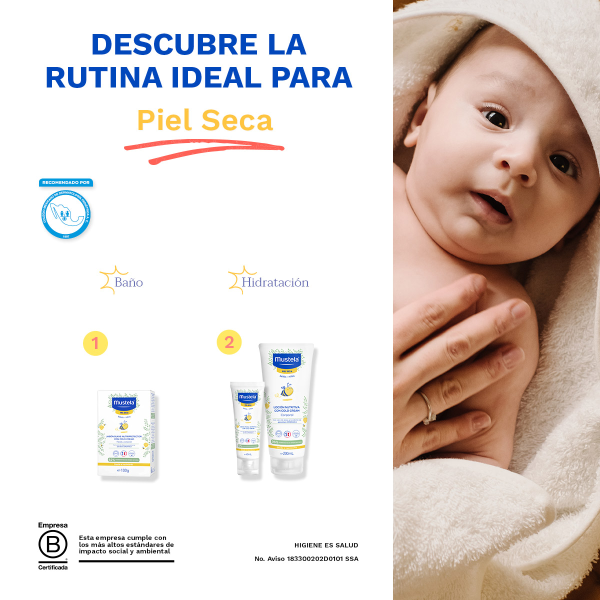 Mustela Cold Cream Crema Corporal Emoliente 40ml Beb&eacute;s image number null