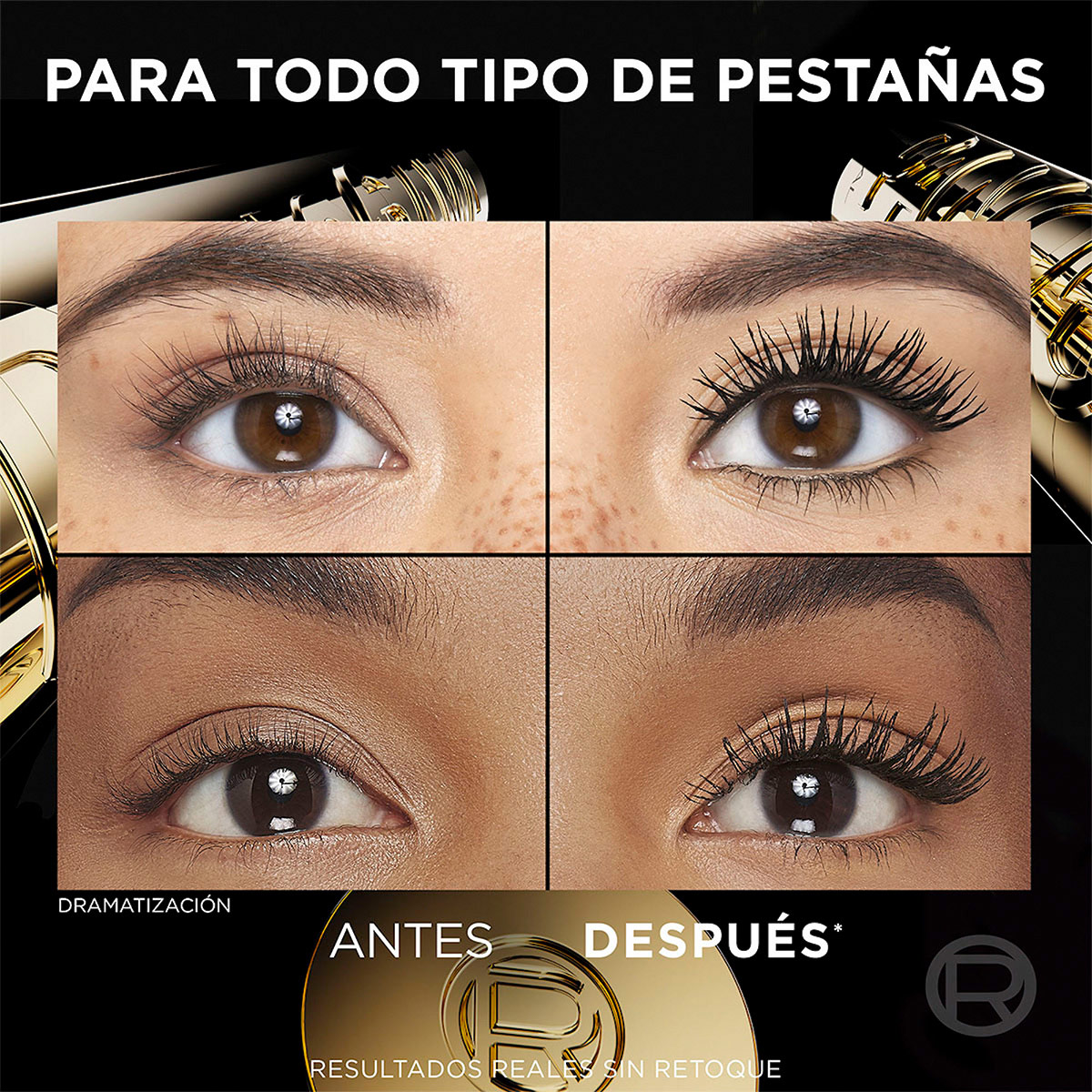 L'or&eacute;al Paris M&aacute;scara De Pesta&ntilde;as Panorama Black A Prueba De Agua image number null