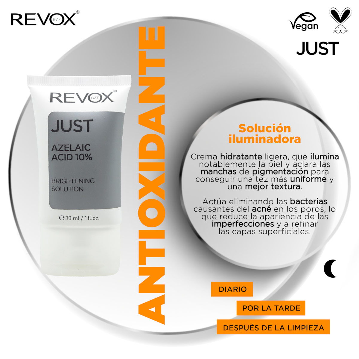 Revox B77 Just &Aacute;cido Azelaico 10% Soluci&oacute;n Iluminadora 30 Ml image number null