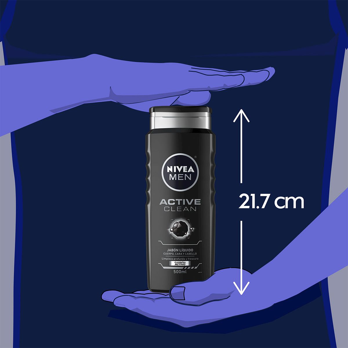 Nivea For Men Shower Active Clean Charcoal 500Ml C image number null