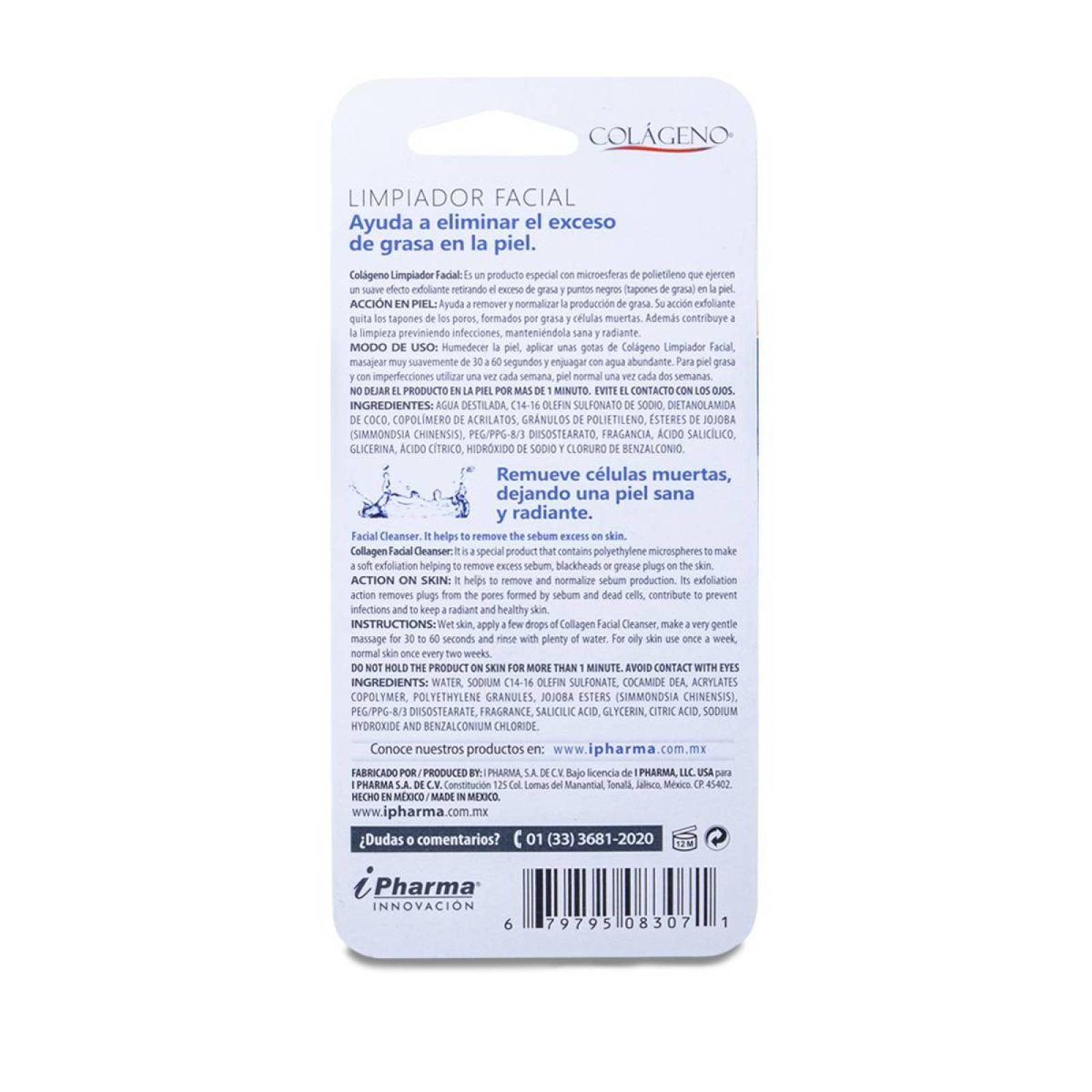 Weserpharma Gel Exfoliante Facial Col&aacute;geno 45ml image number null