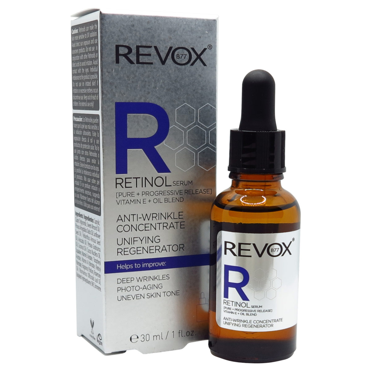 Revox B77 Retinol Suero Regenerador Unificador Antiarrugas 30 Ml image number null