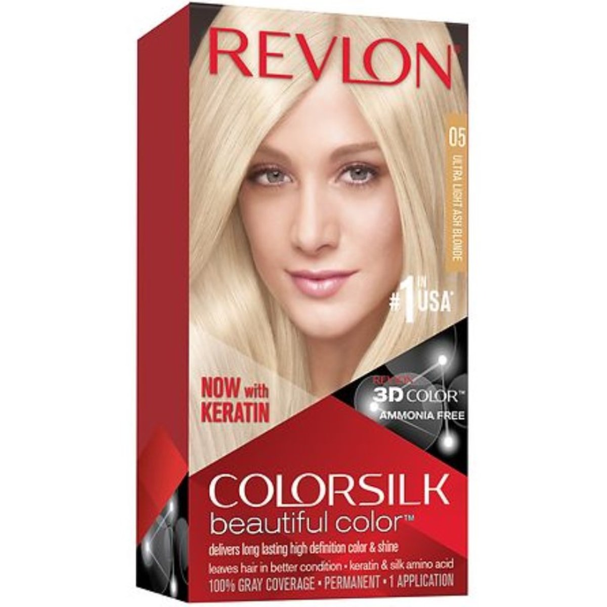 Revlon Colorsilk Tinte Permanente 1 Uso 05 Light Ash Blonde image number null