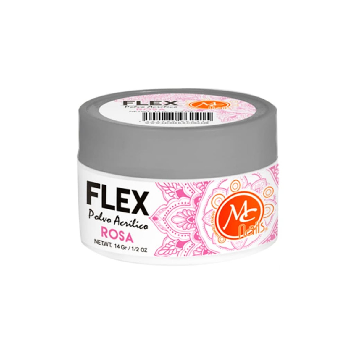 Mc Nails Polvo Acr&iacute;lico Rosa Cristalino 14g image number null