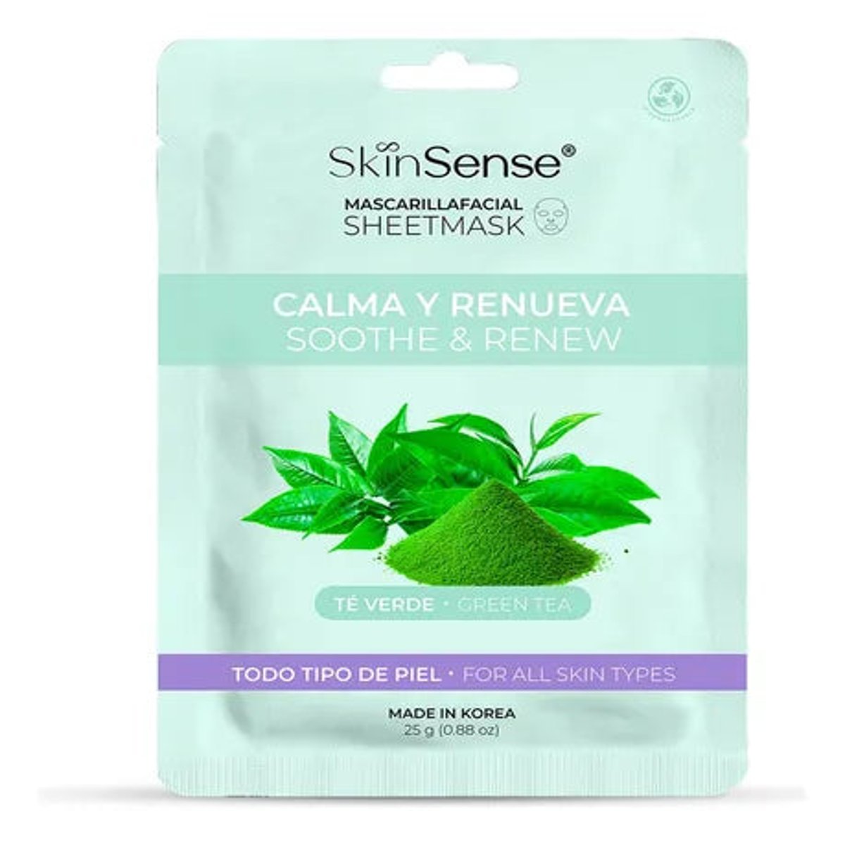 Skin Sense Mascarilla Facial Tela T&eacute; Verde 25g Antioxidante image number null
