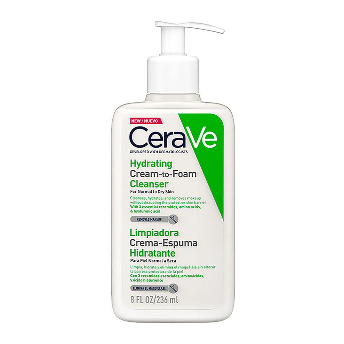 Cerave Limpiadora Crema-espuma Hidratante Para Rostro 236ml image number null