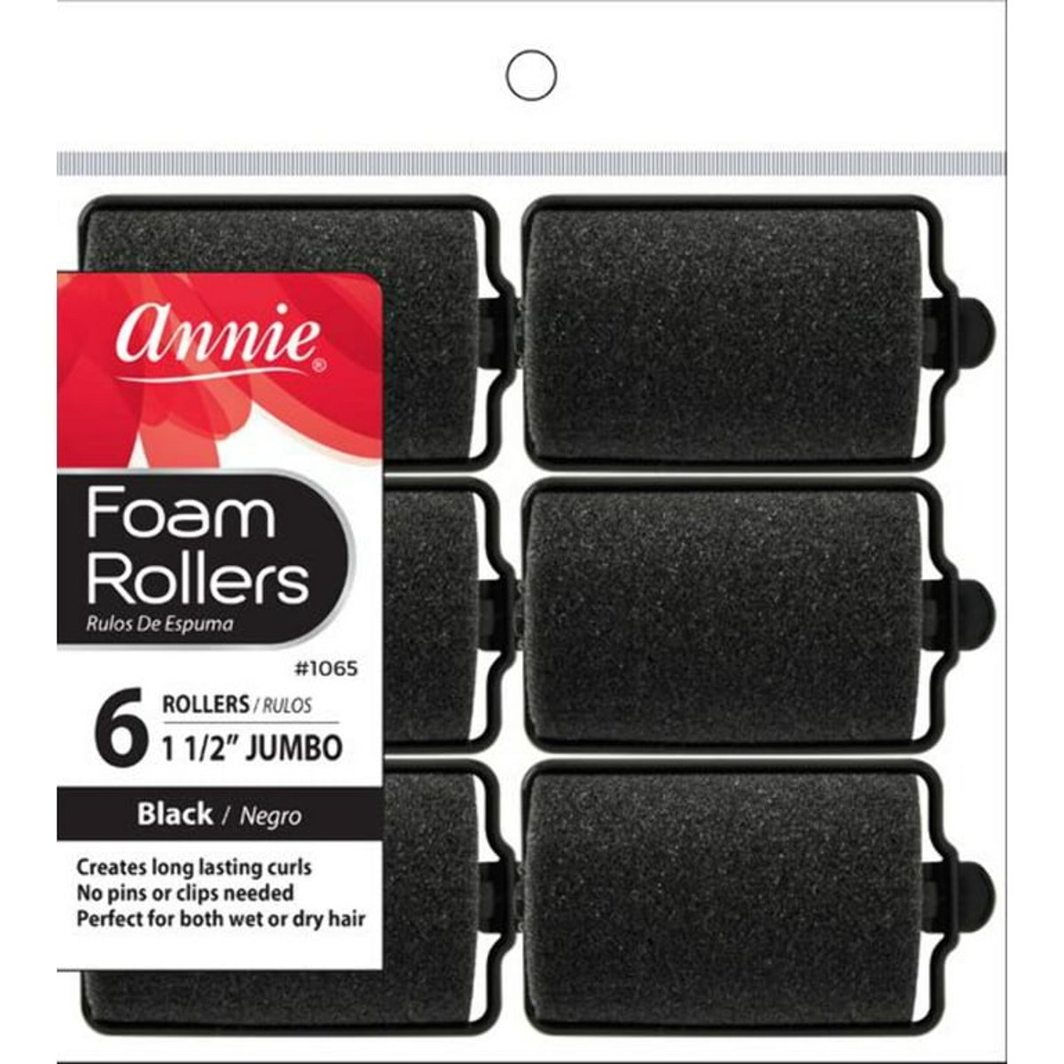 Annie Foam Rollers Rulos Negros Peque&ntilde;os 14 image number null