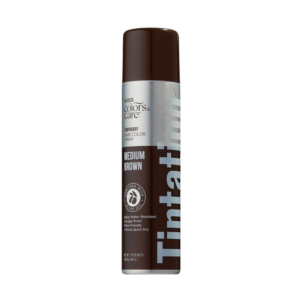 Kiss Tintantion Spray Color Marr&oacute;n Medio 80g Temporal image number null