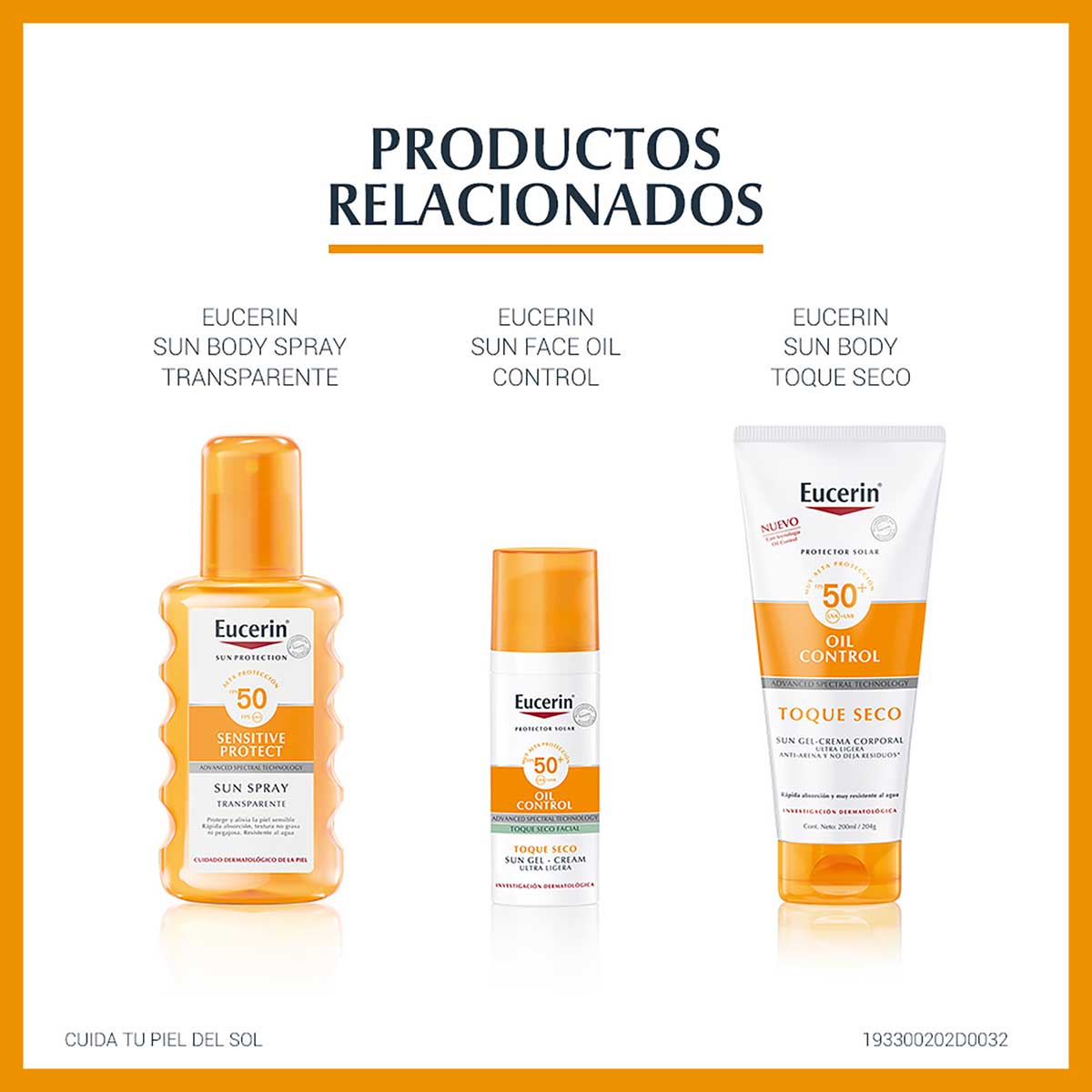 Eucerin Sun Protector Solar Corporal  Spray Toque Seco Fps 50 200Ml image number null