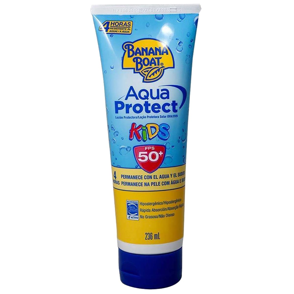 Banana Boat Protector Solar Aqua Protect Kids 50+ Fps Loci&oacute;n 236 Ml image number null
