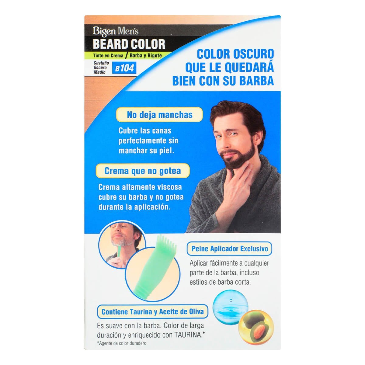 Bigen Coloraci&oacute;n Para Barba Y Bigote Casta&ntilde;o Oscuro Medio Bigen image number null