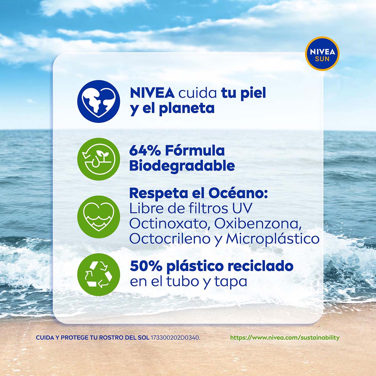 Nivea Protector Solar Facial Control Brillo Tono Claro 50ml image number null