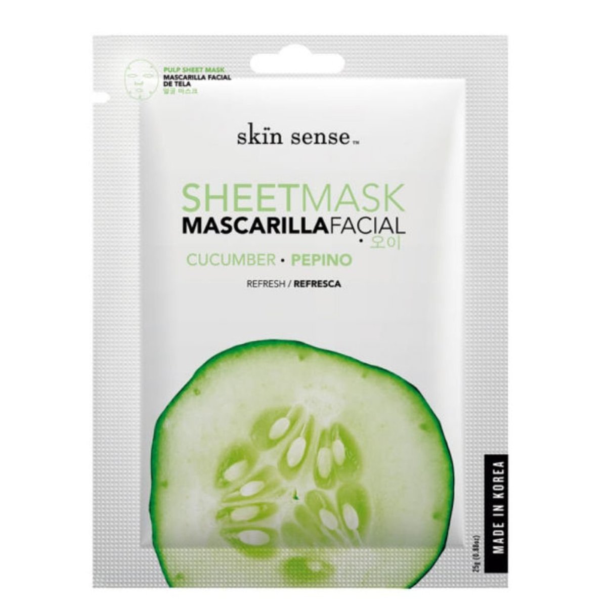 Skin Sense Mascarilla Facial Pepino Tela 12  25g image number null