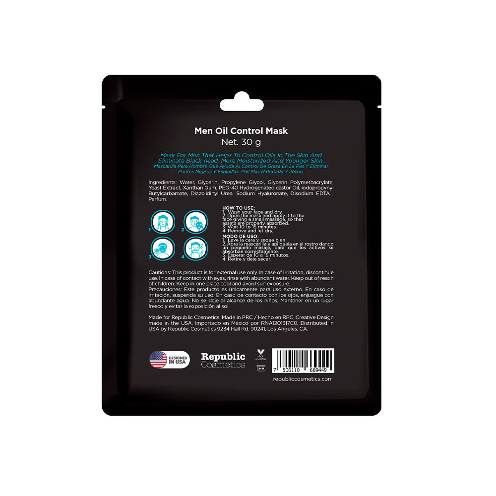 Republic Cosmetics Mascarilla Para Control De Grasa Y Acn&eacute; Hombre image number null