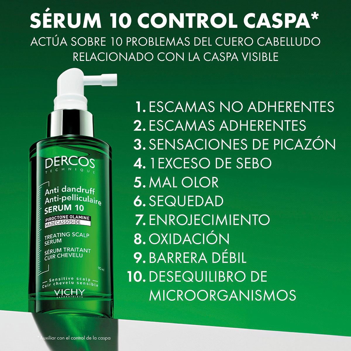 Vichy Dercos S&eacute;rum 10 Control Caspa 90ml image number null