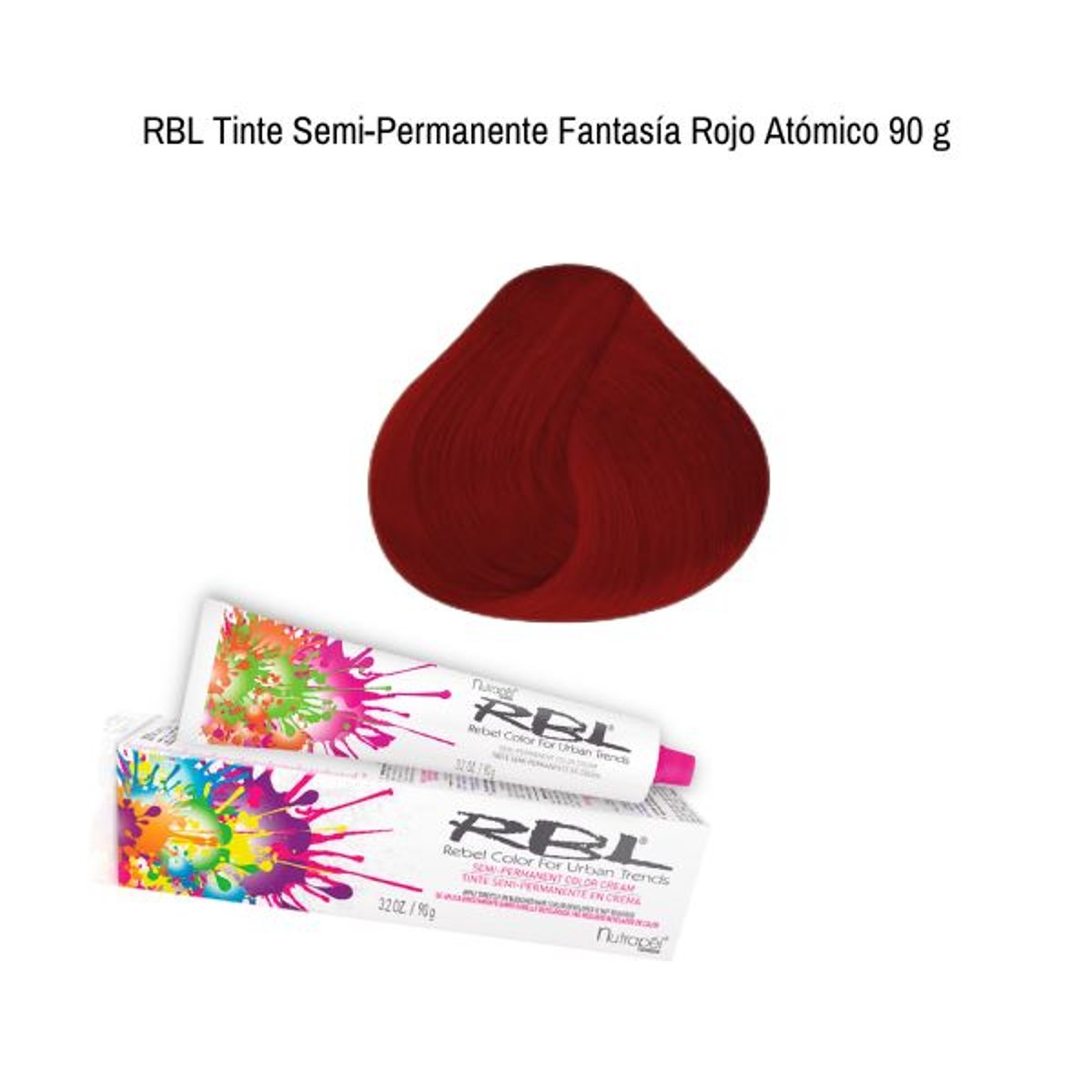 Rbl Tinte Semi-permanente Rojo At&oacute;mico 90g image number null