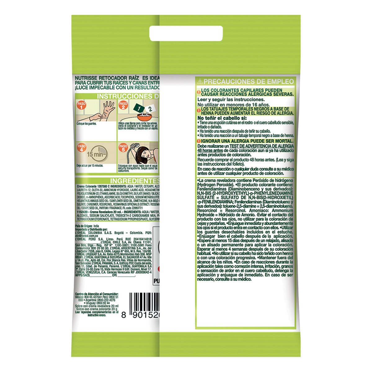 Nutrie Retocador D Ra&iacute;z Tono 10 Negro Intensos image number null