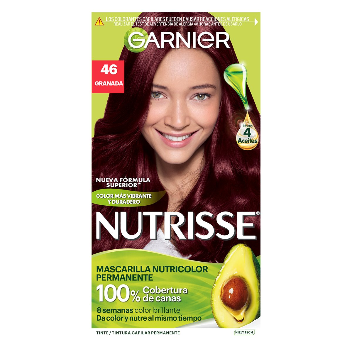 Nutrie Color&iacute;imo E Colori Tinte Capilar Ciruela Casto Oscuro Violeta 462 image number null