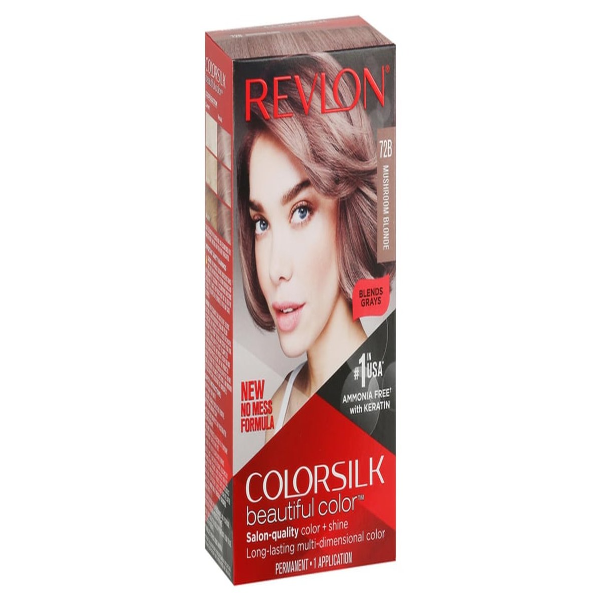 Revlon Colorsilk Tinte Permanente 72b Mushroom Blonde Keratina image number null