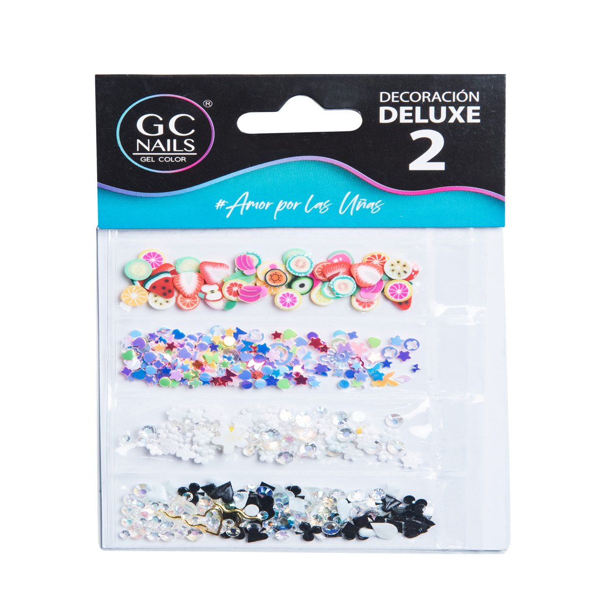 Gc Nails Decoraci&oacute;n Deluxe Modelo #2 Dise&ntilde;o Slim Para U&ntilde;as image number null