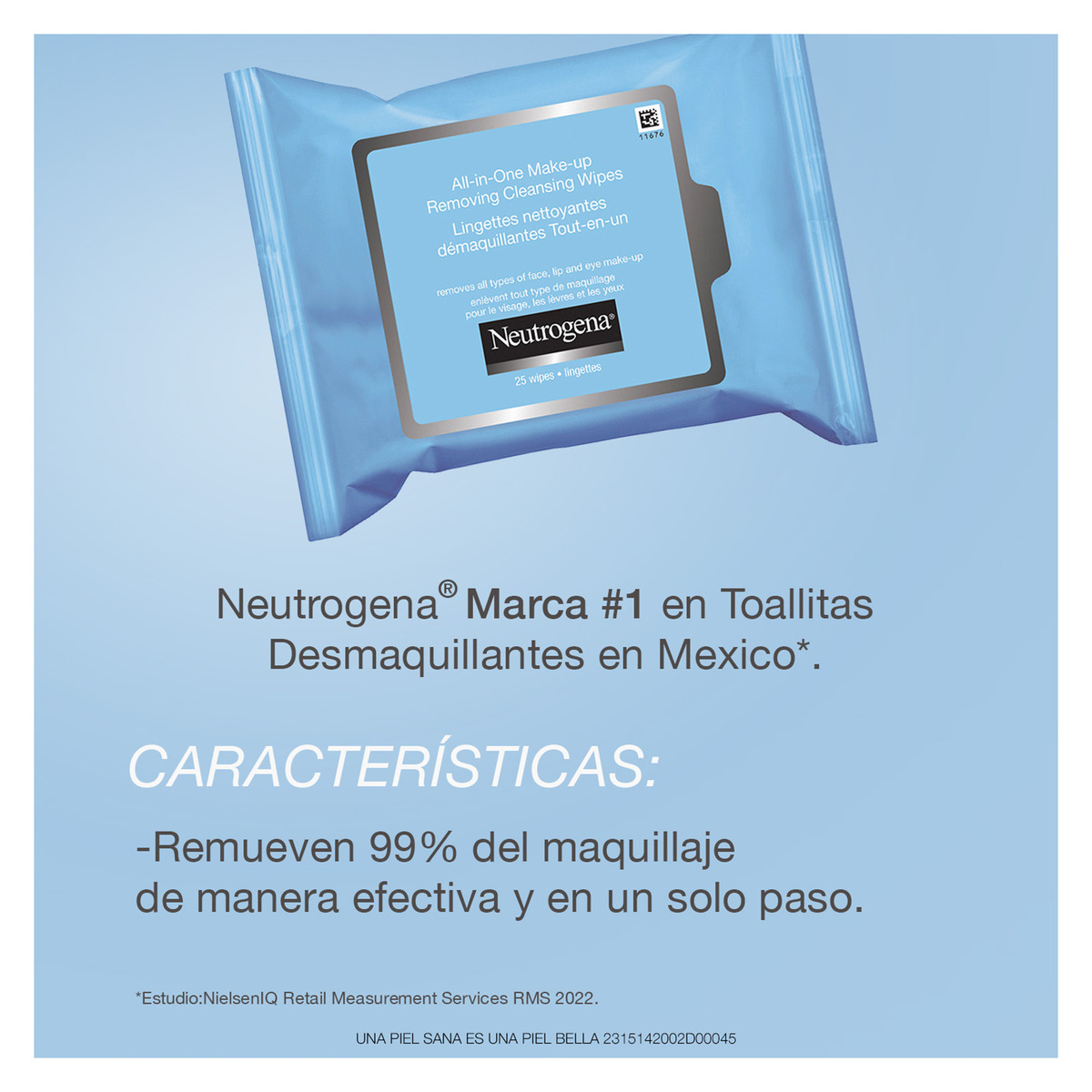 Neutrogena Toallitas Desmaquillantes 25 image number null