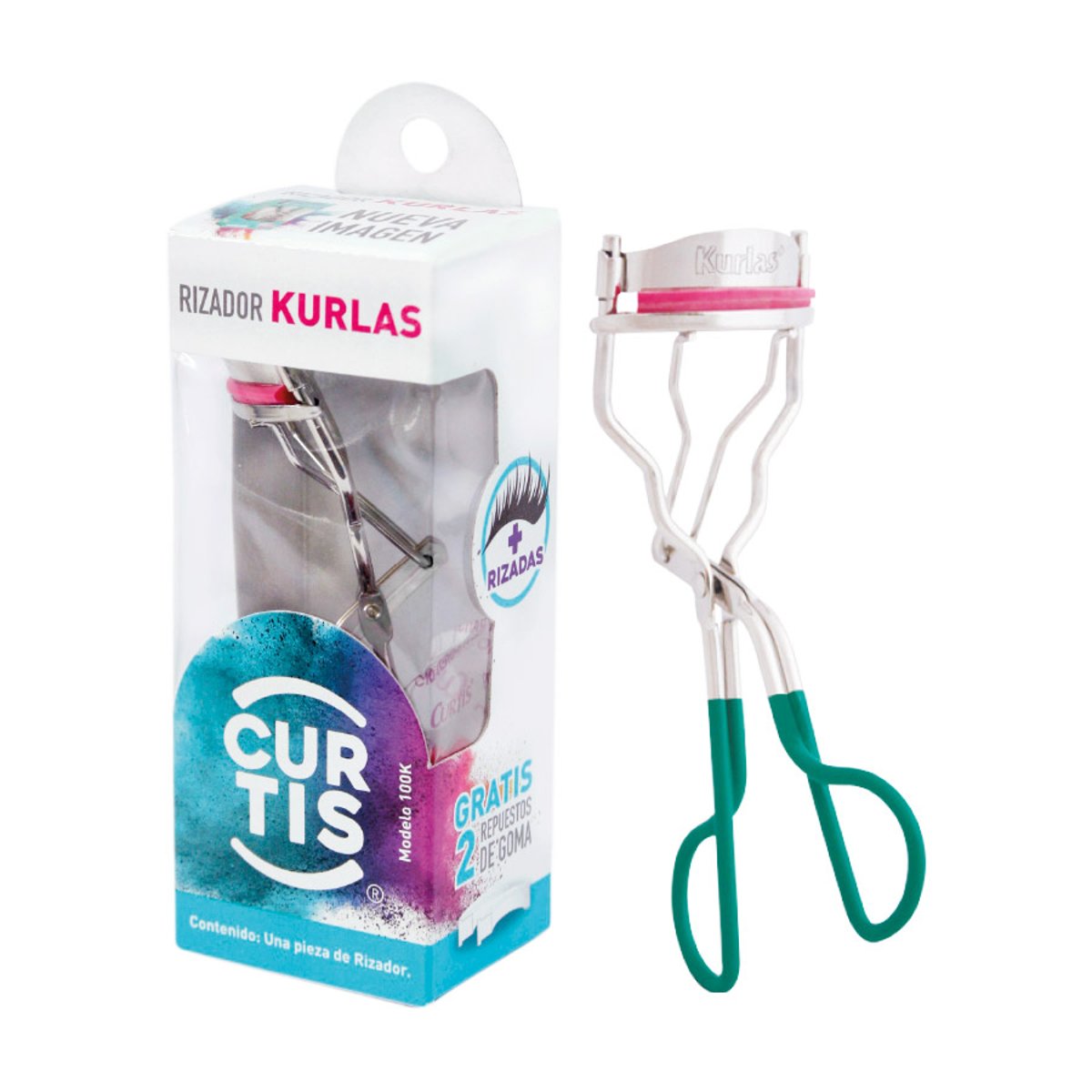 Curtis Rizador Kurlas 100k Con 2 Repuestos De Silic&oacute;n image number null