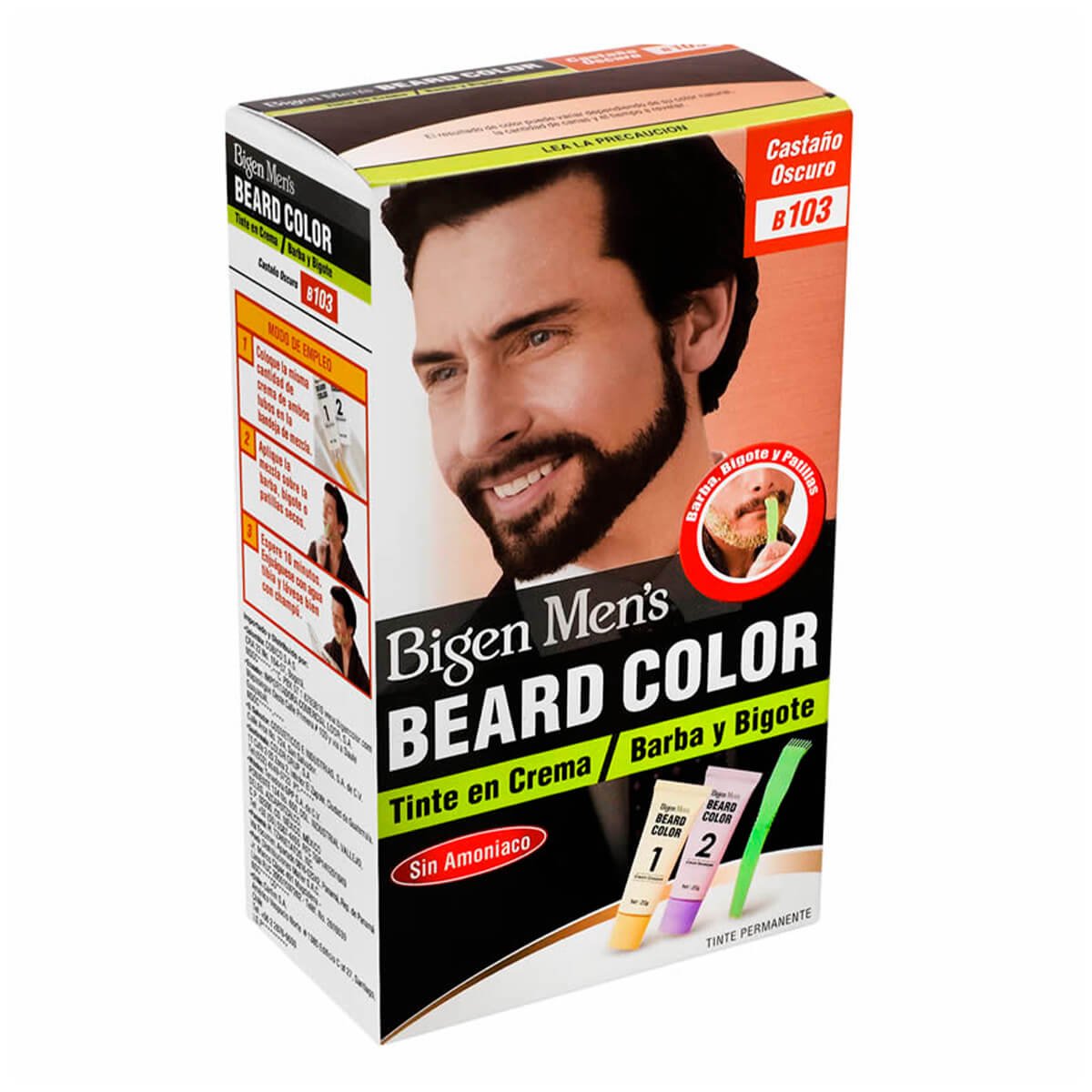 Bigen Coloraci&oacute;n Para Barba Y Bigote Casta&ntilde;o Oscuro image number null