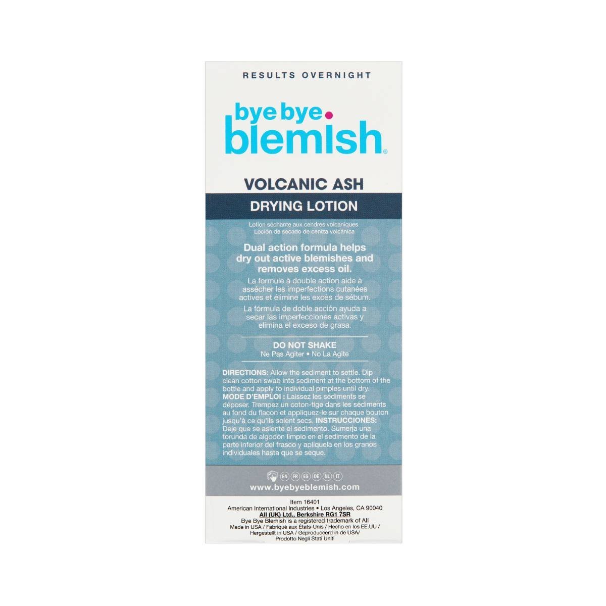 Bye Bye Blemish Loci&oacute;n Secante Con Ceniza Volc&aacute;nica 30 Ml image number null